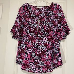 Michael Kors Pink Floral Top